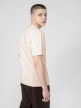 OUTHORN Men's T-shirt with embroidery - cream 3