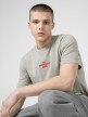 OUTHORN Men's Tshirt with embroidery  grey gray
