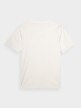 OUTHORN Men's T-shirt with print - cream 7
