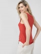 OUTHORN Women's ribbed top  red red
