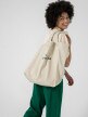 OUTHORN Cotton shoulder bag - cream 4