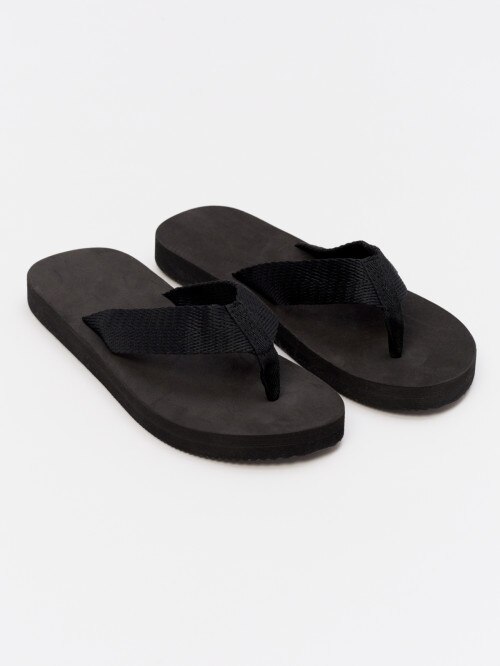 OUTHORN Men's flipflops deep black
