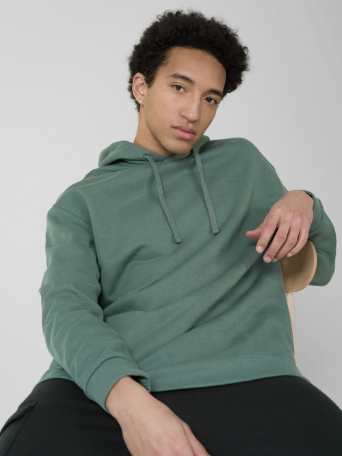 OUTHORN Men's pullover sweatshirt with print sea green