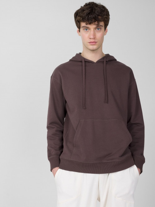 OUTHORN Men's oversize hoodie  purple