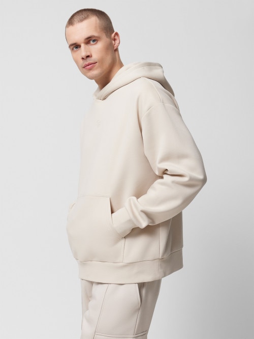 OUTHORN Men's oversize hoodie cream