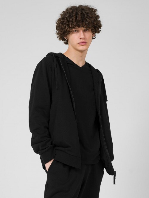 Men's zip-up hooded sweatshirt