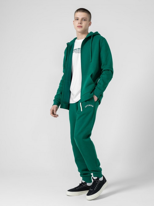 Men's zip-up hoodie - green