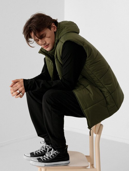 OUTHORN Men's synthetic down vest khaki