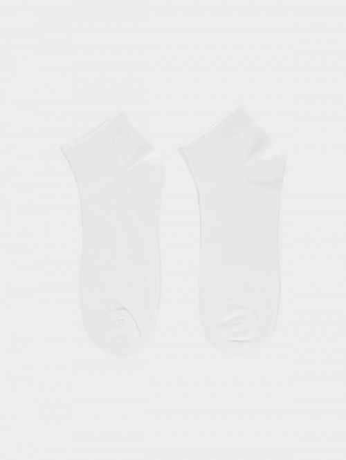 OUTHORN Men's basic ankle socks (2 pairs) white