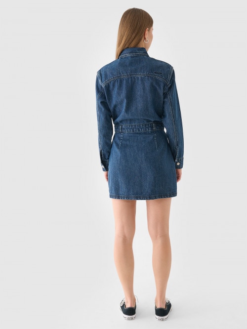 Denim mini dress