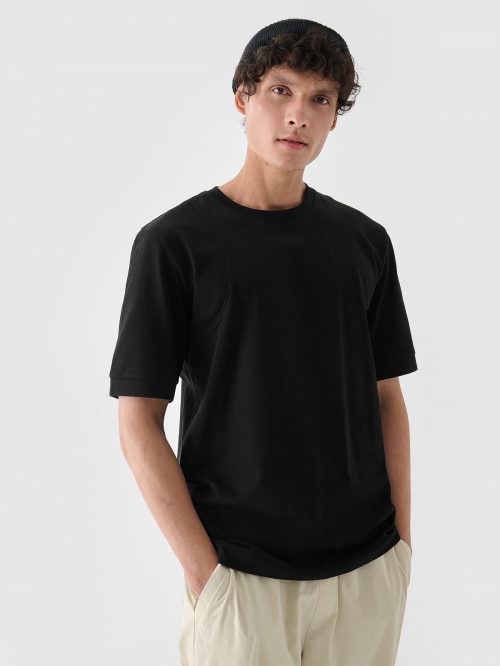 OUTHORN Men's basic tshirt deep black