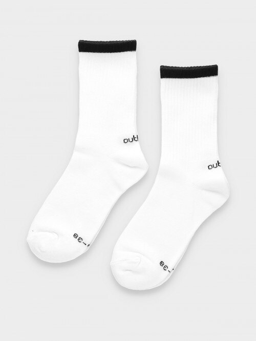 Women's ankle socks (2 pairs) white+white