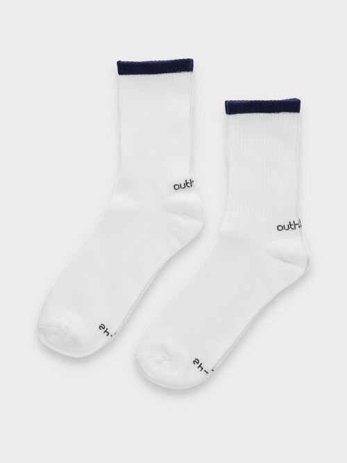 Men's ankle socks (2 pairs) white+white