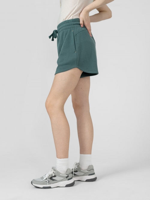Women's sweat shorts - olive