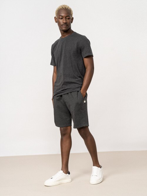 OUTHORN Men's knit shorts dark gray melange
