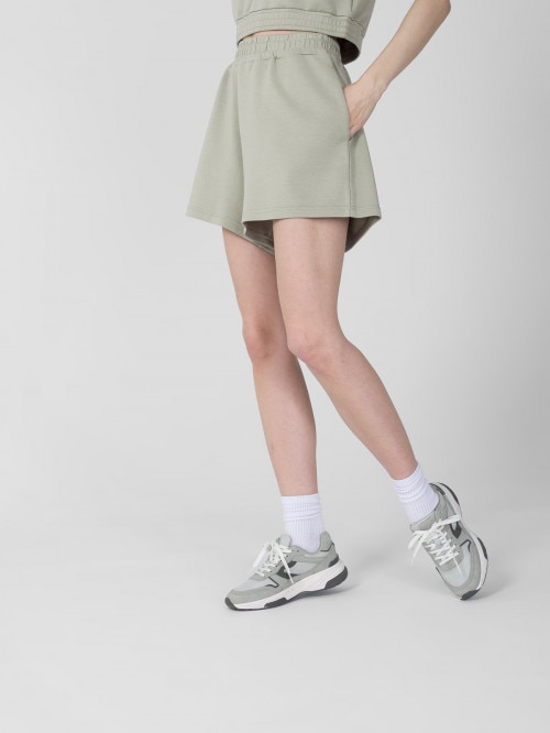 Women's modal sweat shorts - mint
