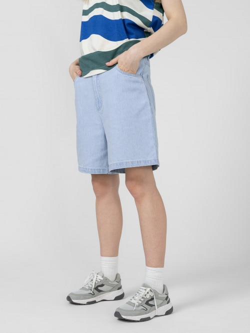 Women's denim shorts - blue