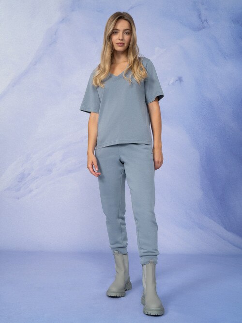 Women's acid wash T-shirt