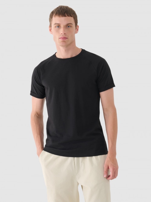 OUTHORN Men's basic tshirt deep black