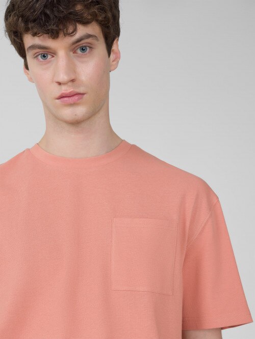 OUTHORN Men's plain Tshirt  orange orange
