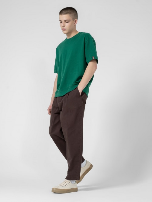 Men's oversize plain T-shirt - green