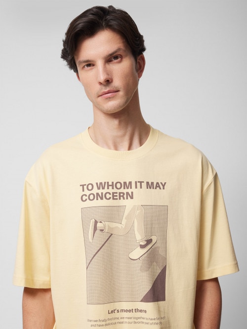Men's oversize t-shirt with print