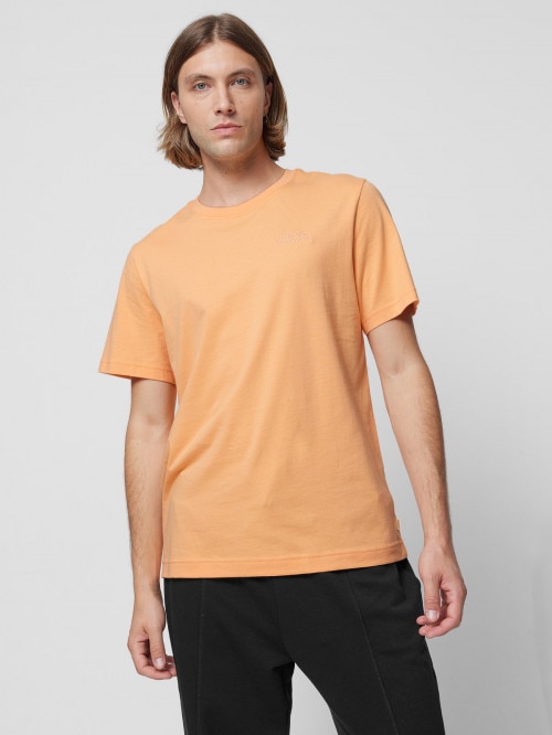 OUTHORN Men's Tshirt with embroidery orange