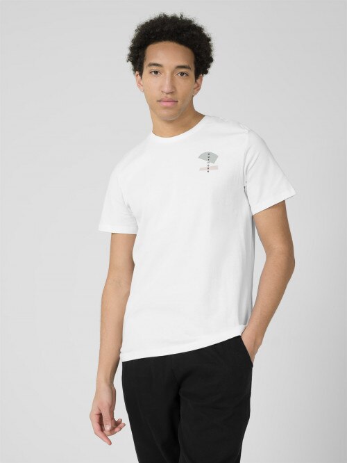 OUTHORN Men's Tshirt with print white