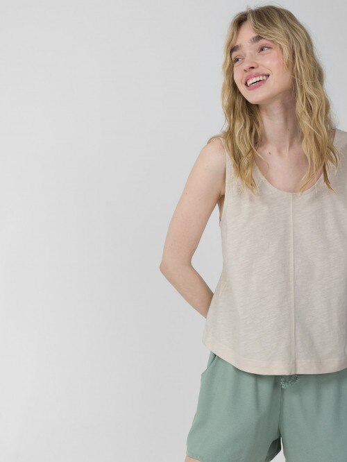 OUTHORN Women's plain top  cream