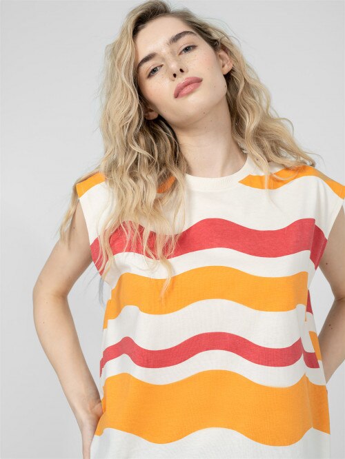 Women's top with print - colourful