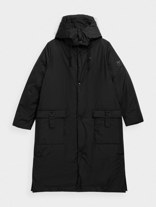OUTHORN Women's oversize synthetic down coat deep black