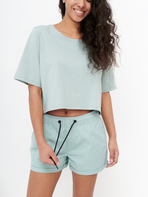 OUTHORN Women's shorts turquoise blue